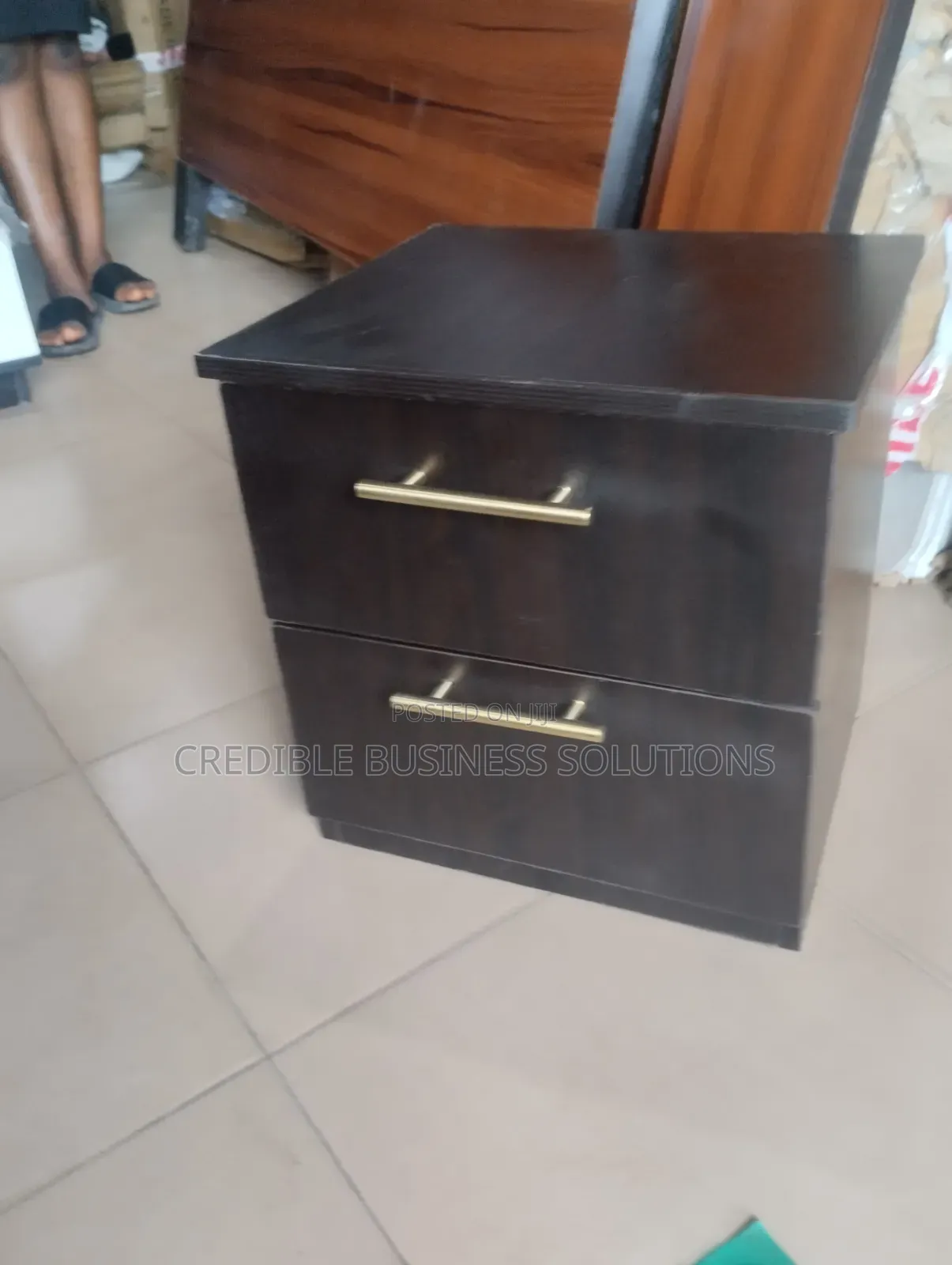 Bed Side Drawer With 2 Drawers