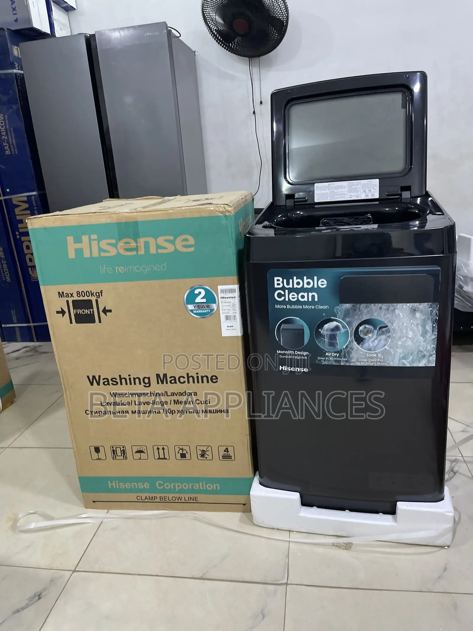 Large Drum Washer by Hisense