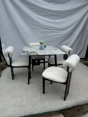 Dining  by 4 Fabric Chairs