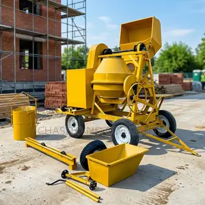 Drum Cement Mixer Diesel Engine Portable Sale Loading Concrete Mixers