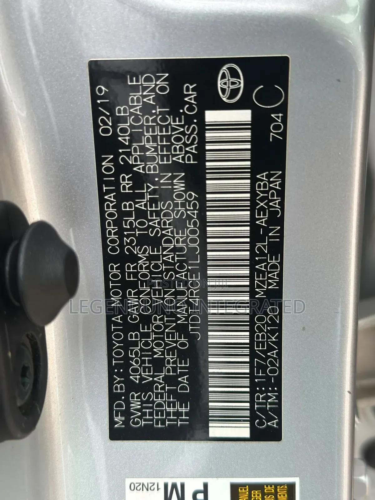 Toyota Corolla 2019 Silver