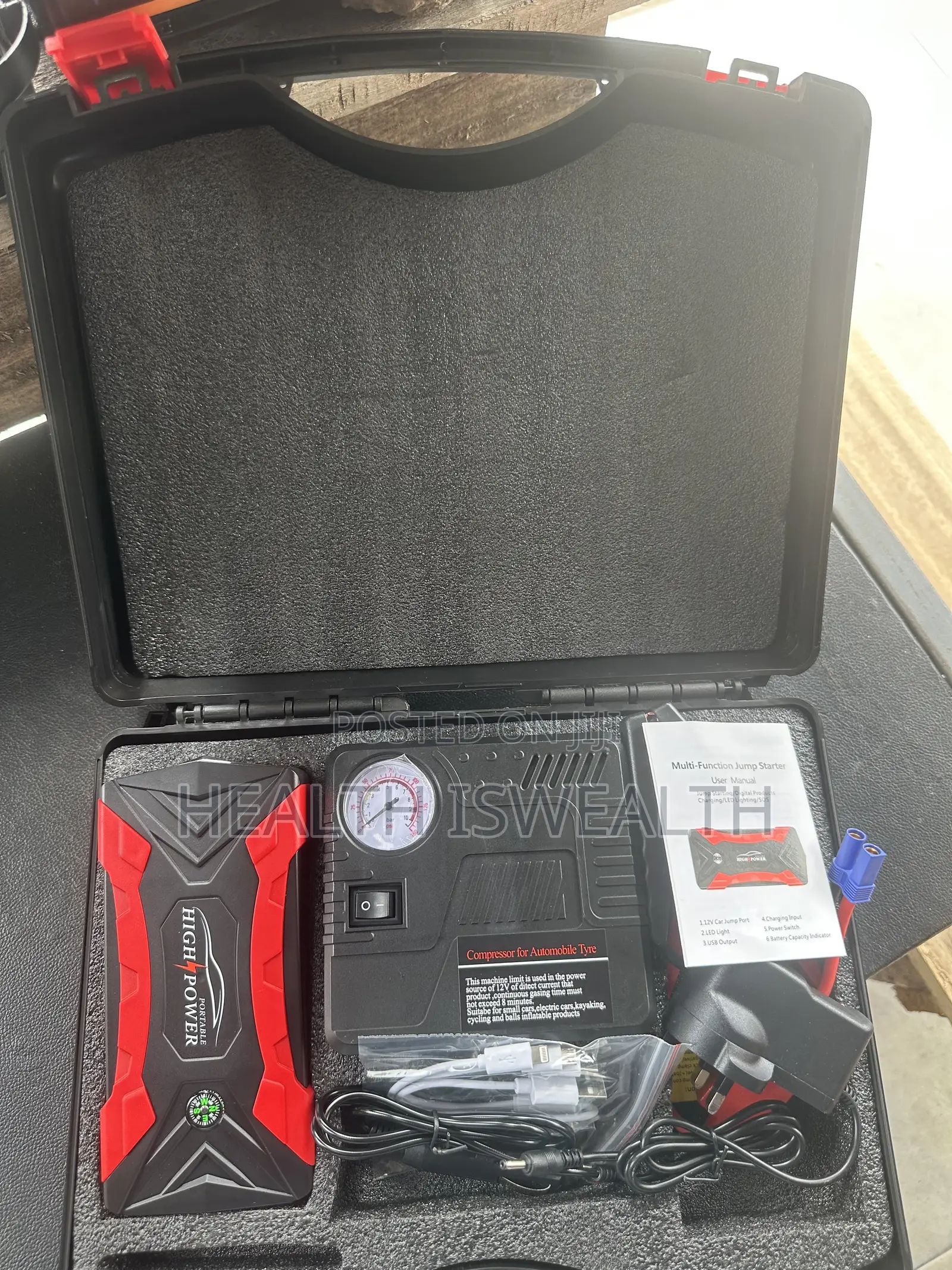 Jump Start With Tyre Pump
