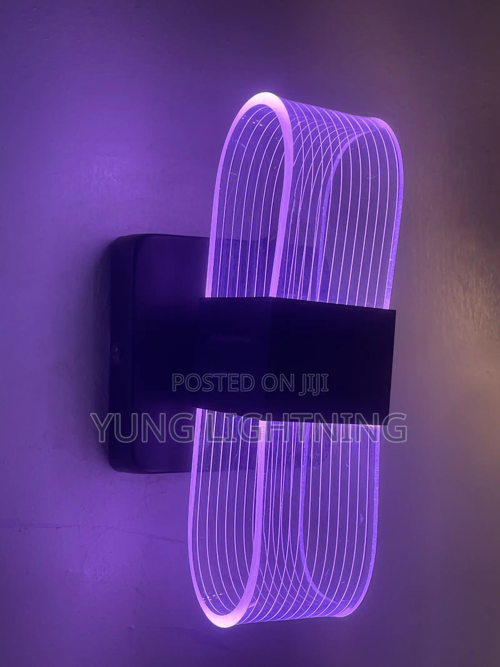 3 Color Modern Oval LED Wall Light Elegant Indoor Decorative Lamp