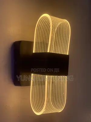 3 Color Modern Oval LED Wall Light Elegant Indoor Decorative Lamp