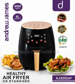8.0litres Andraw James Air Fryer Uk Standard