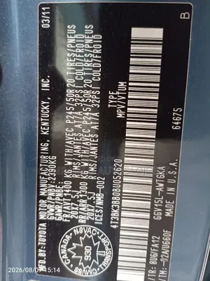Toyota Venza Limited 2011 Blue