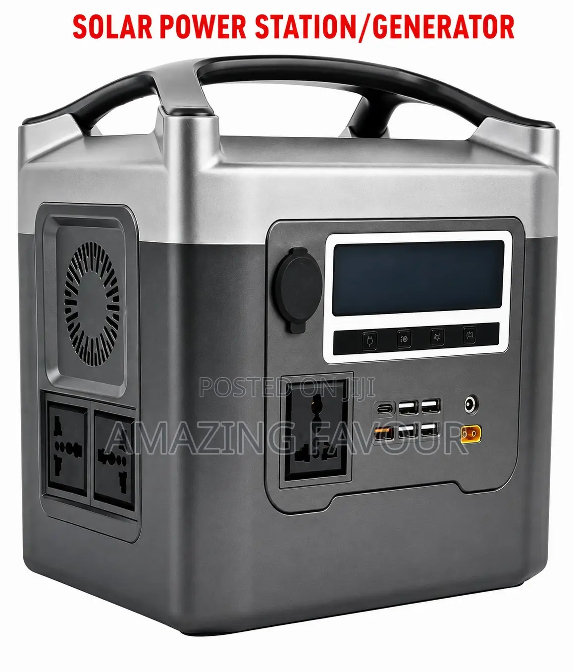 Solar Power Storage Generator With Solar Panel