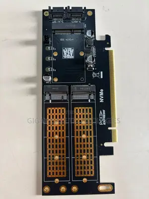 Dual M.2 NVMe to PCI Express X4 Adapter