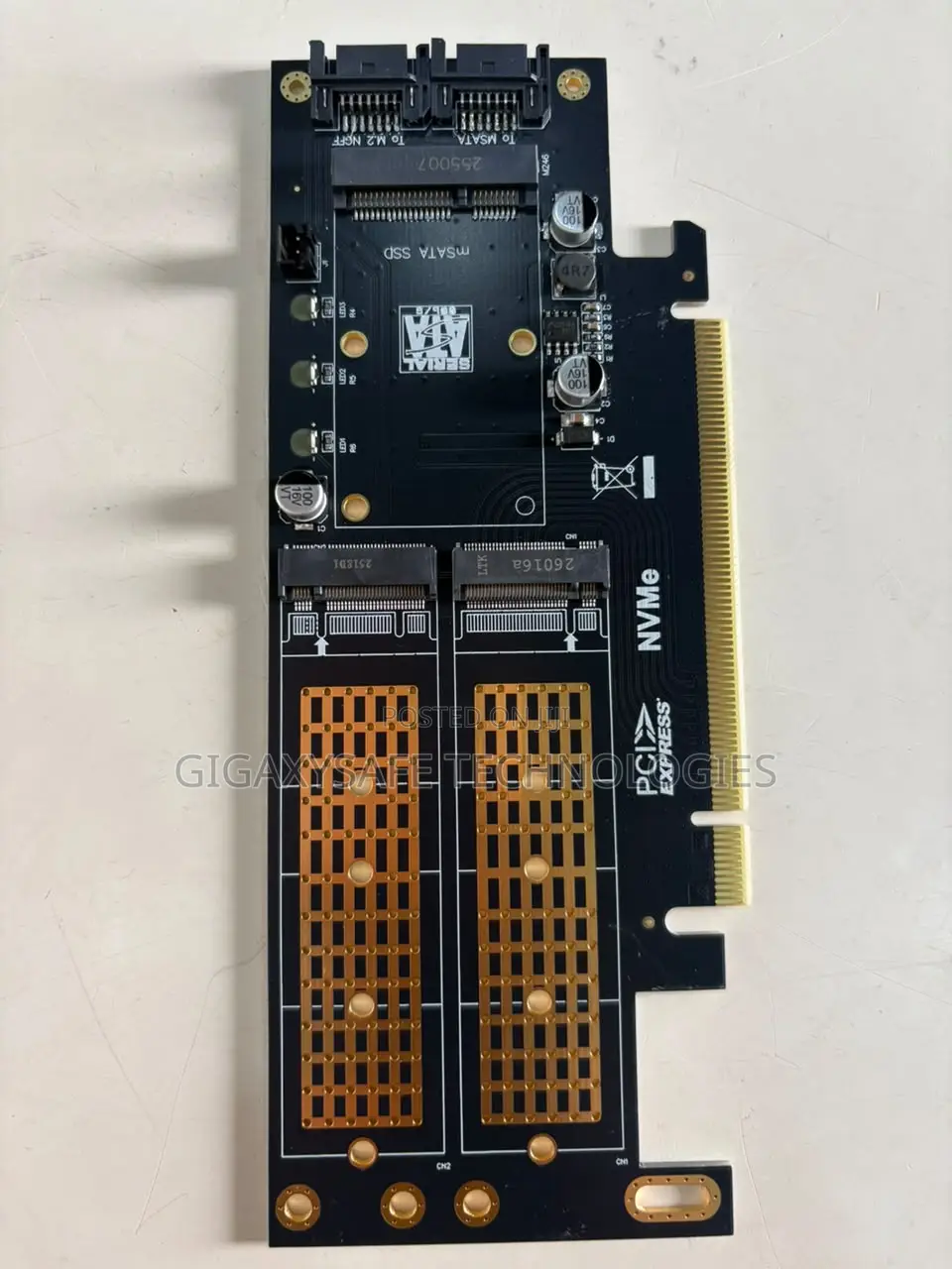 Dual M.2 NVMe to PCI Express X4 Adapter