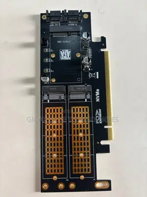 Dual M.2 NVMe to PCI Express X4 Adapter