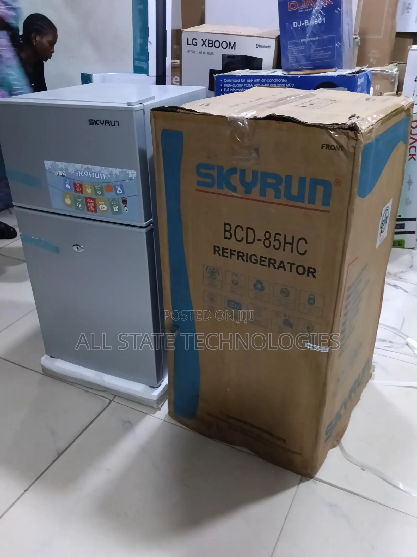 SKYRUN BCD-85HC Compact Double Door Fridge