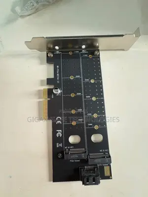 Dual M.2 SSD to PCIe X4 Adapter Card (NVMe + SATA)