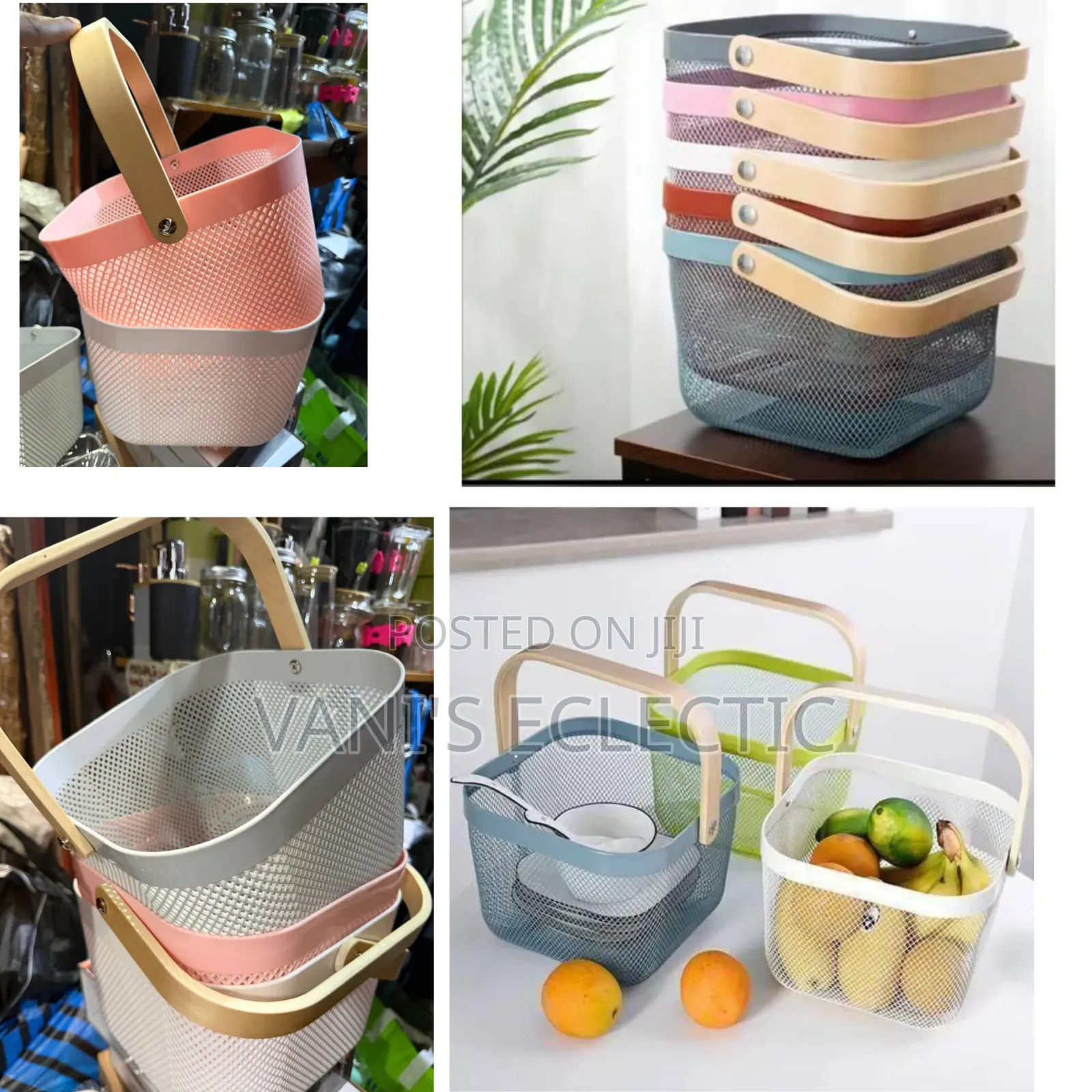 Multipurpose Plastic Mesh Storage Basket (Pantry Basket)