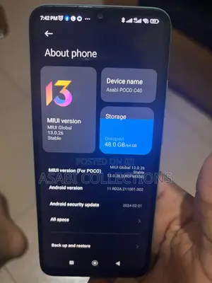 Xiaomi Poco C40 64 GB Blue