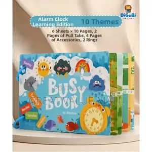 Reusable DIY Fun Busy Book, Weather Time Theme Activity Toy