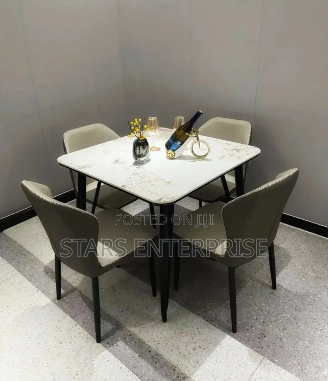 4 Seater Marble Dining/ Modern Dining