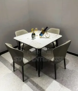 4 Seater Marble Dining/ Modern Dining