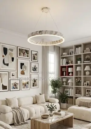 Modern Minimalist Marble Design Square/Round Pendant Chandelier.