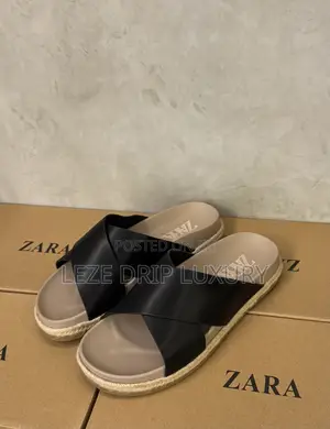 Zara Luxury and Best Quality Slippers Fully Boxed