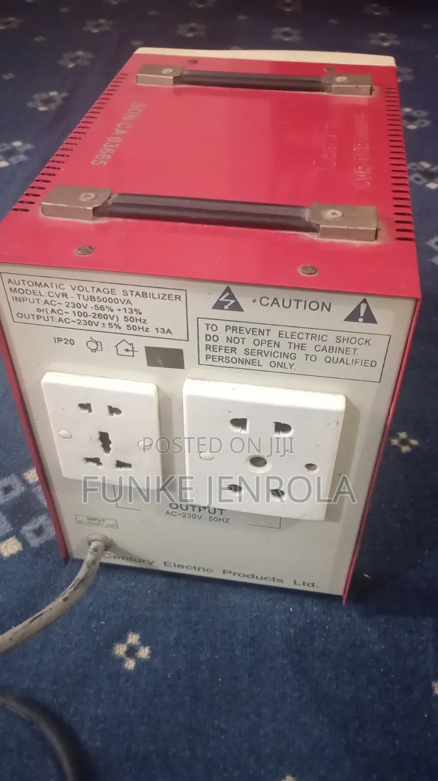 5000VA Century Stabilizer