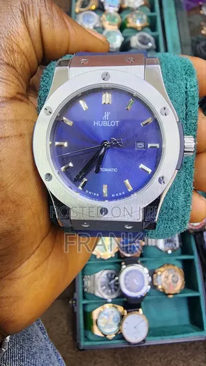 Hublot Automatic Watch With Blue Strap