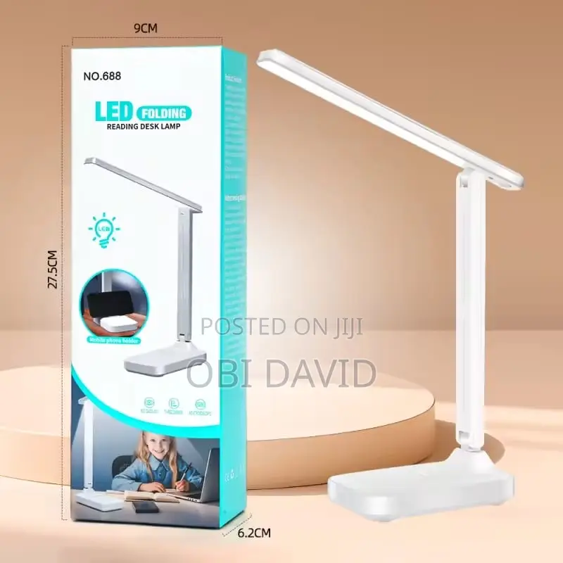 LED Folding Reading Desk Lamp With Mobile Phone Holder