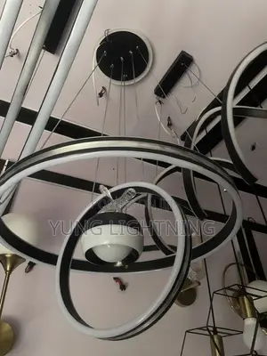 3-Color Modern LED Ring Chandelier