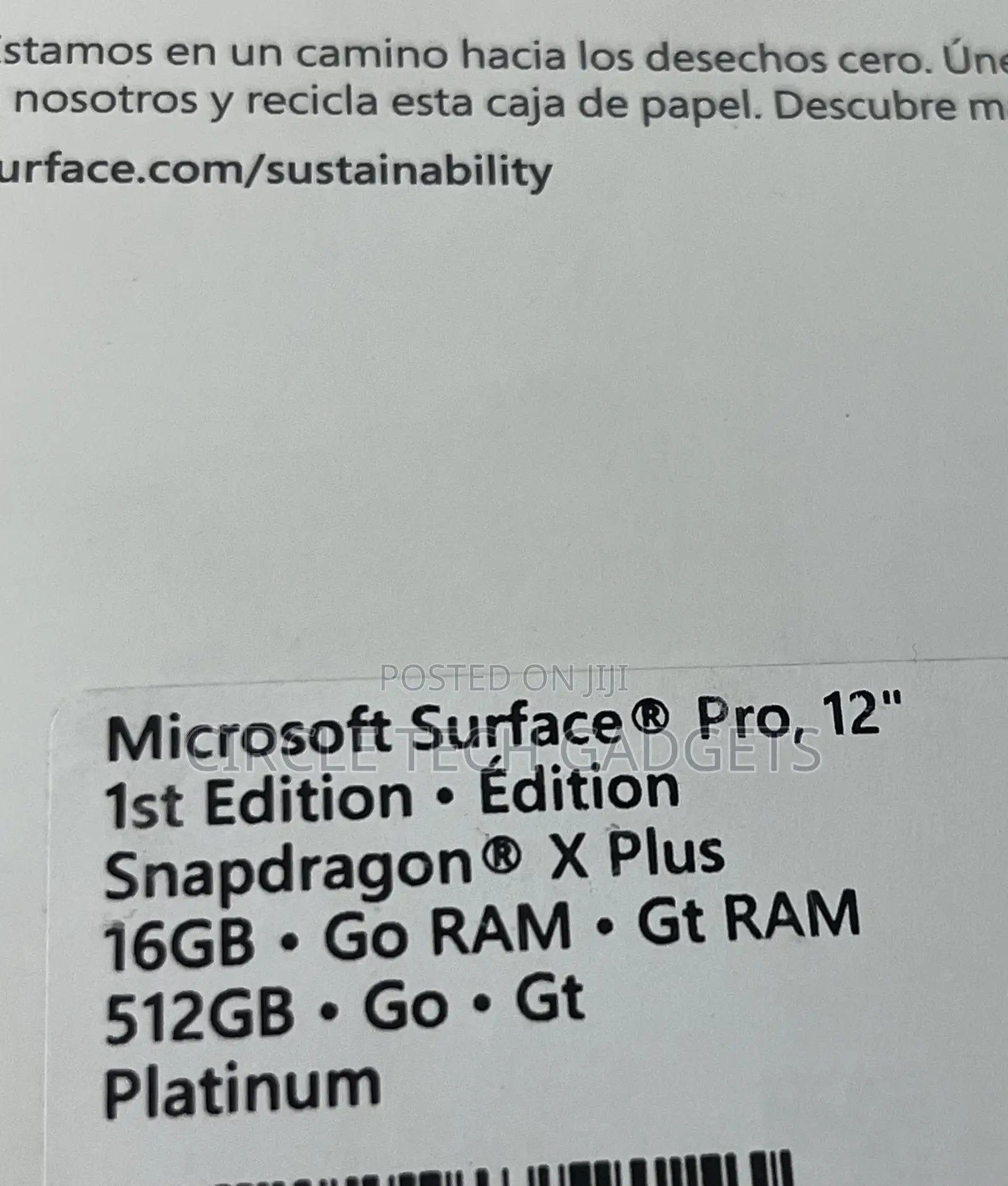 New Microsoft Surface Pro 16GB Qualcomm Snapdragon X Plus SSD 512GB
