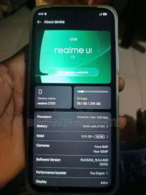 New Realme C100 128 GB White