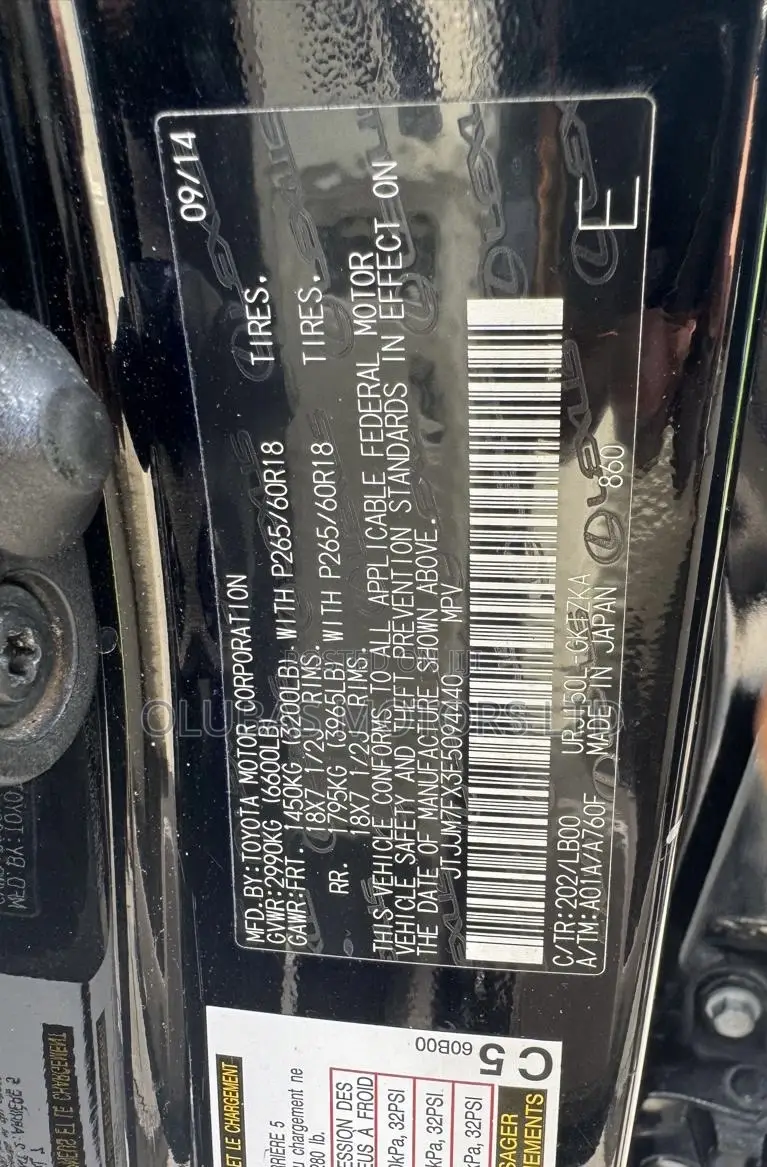 Lexus GX 460 Luxury 2015 Black