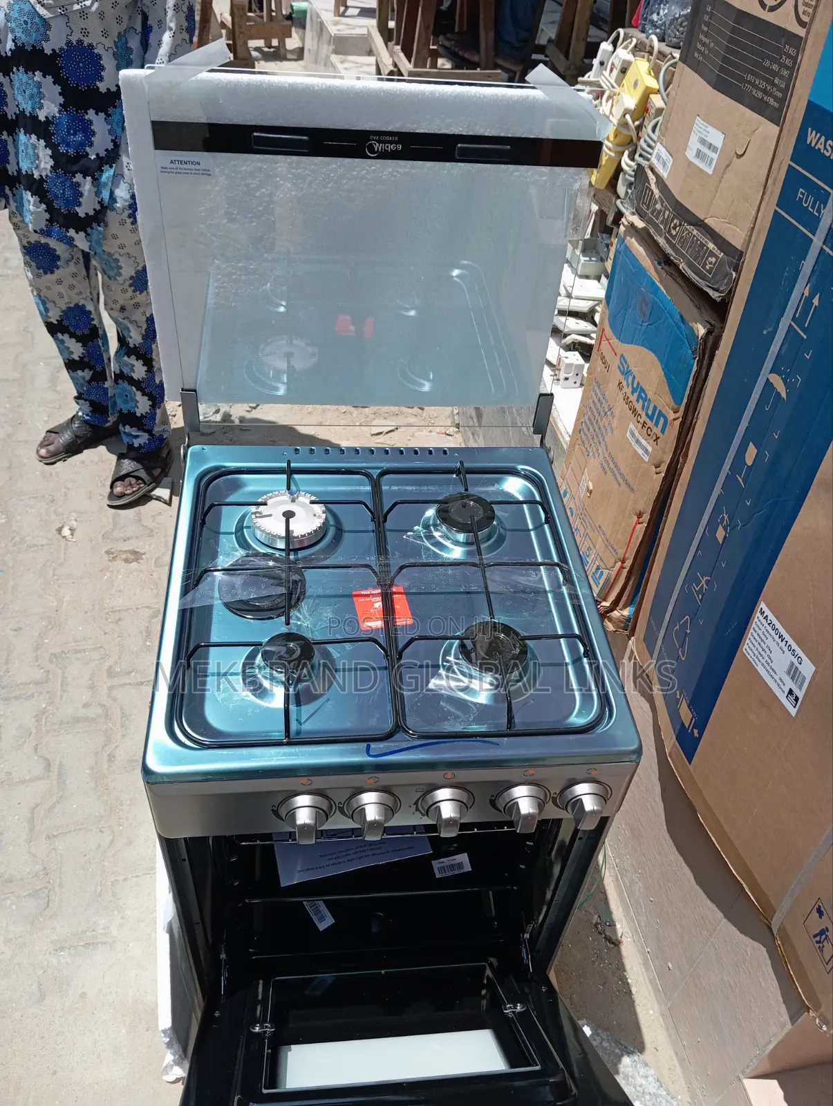 Midea Automatic Gas Cookers 4burna