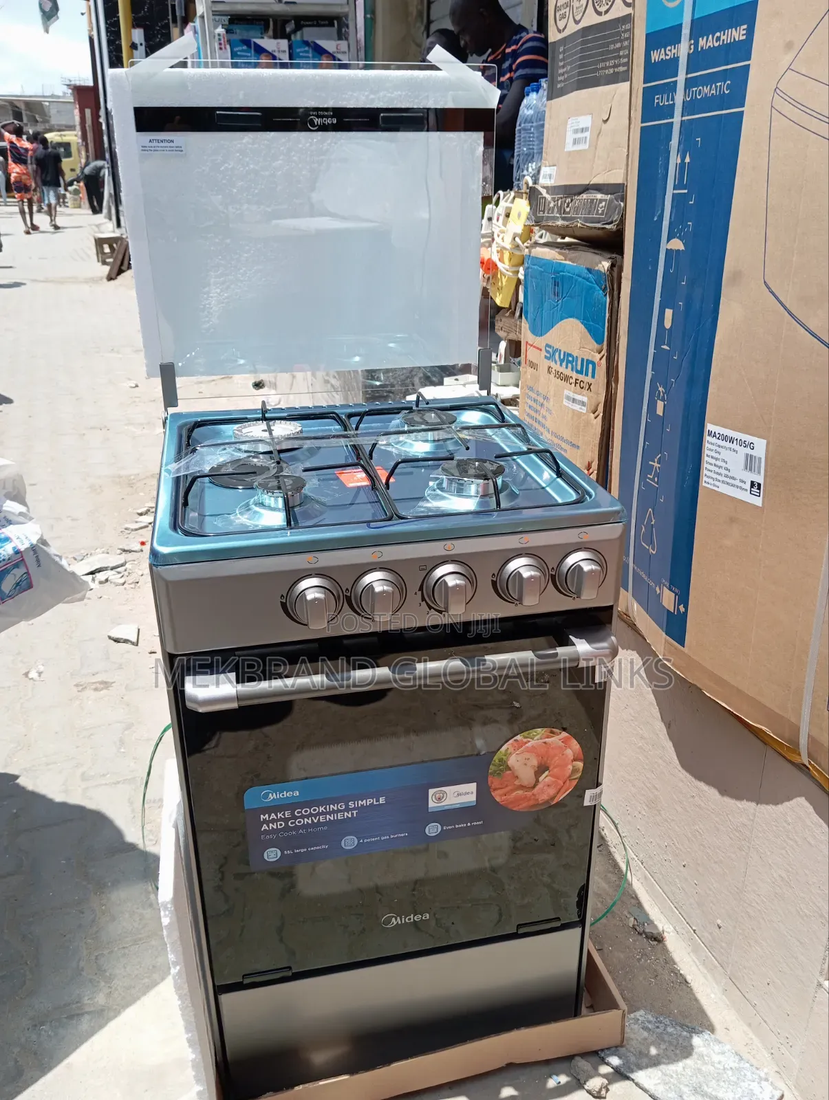 Midea Automatic Gas Cookers 4burna