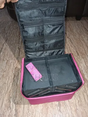 Pink Multi-Compartment Jewellery/ Makeup Storage Box