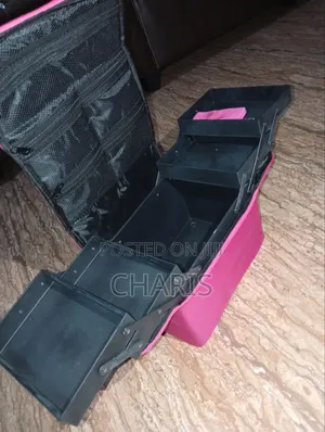 Pink Multi-Compartment Jewellery/ Makeup Storage Box
