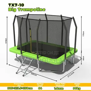 Brand New 10ft Outdoor Trampoline + Safety Net
