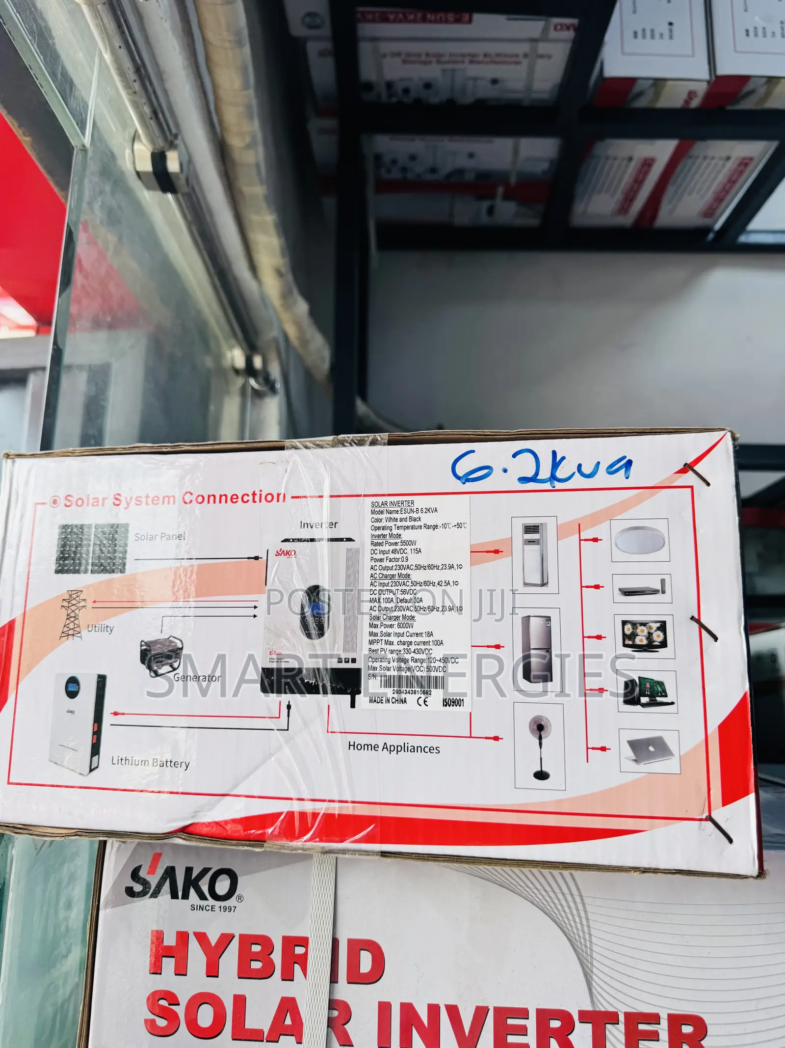 6.2kva 48v Sako Hybrid Solar Inveter