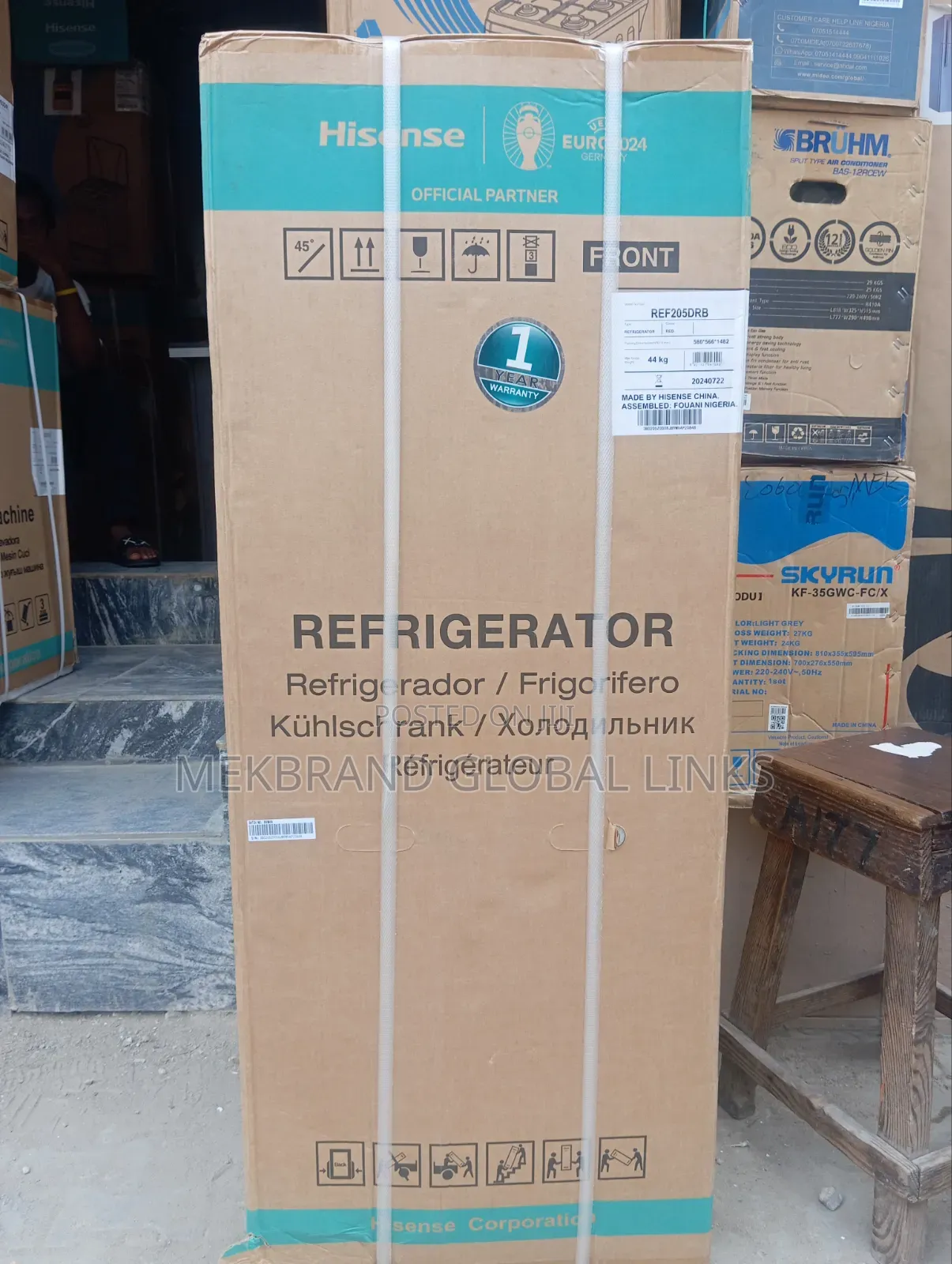 Hisense Refrigerator 205L