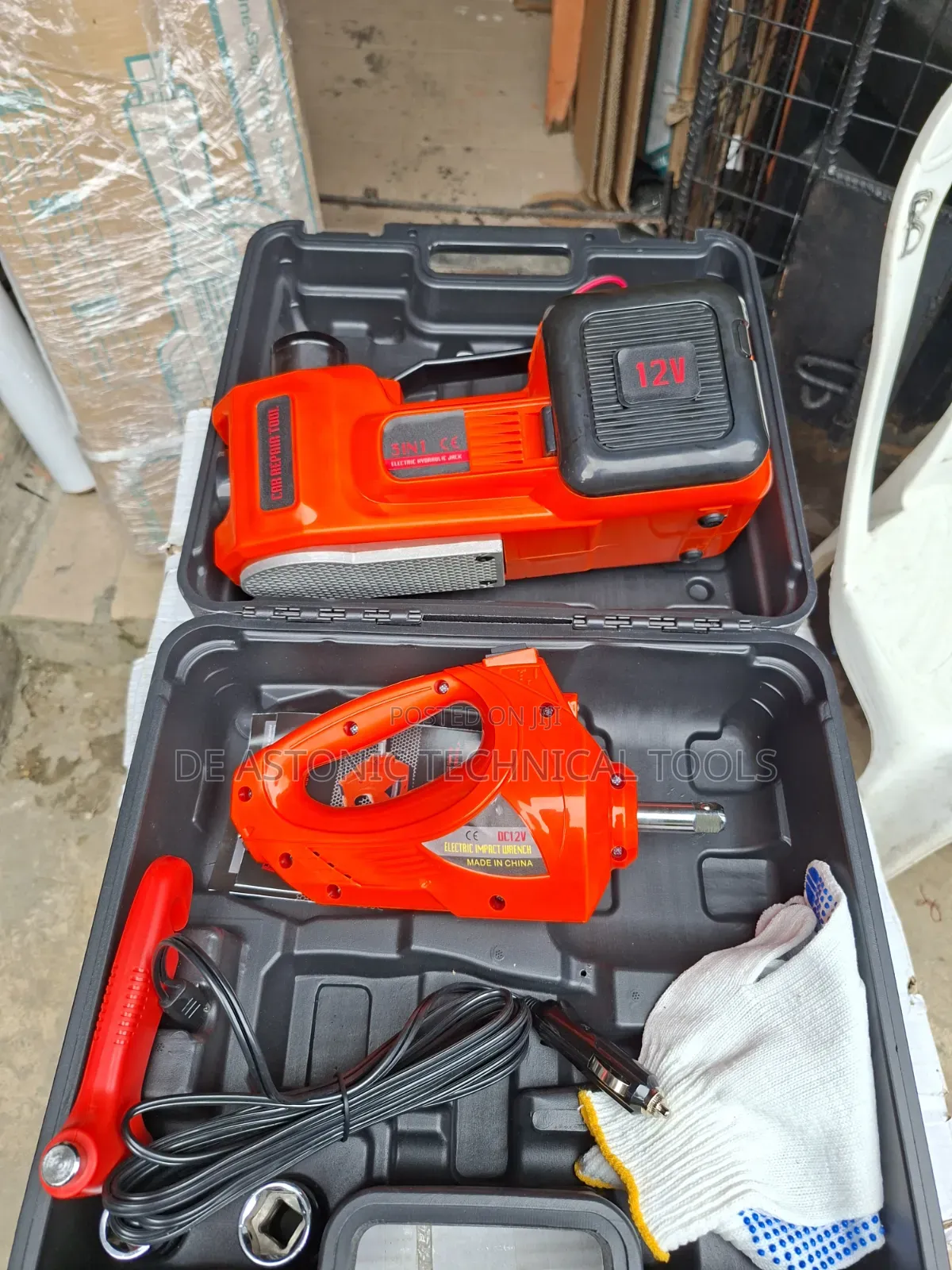 3-in-1 Electric Car Jack Kit