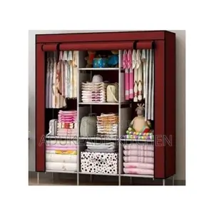 3 Compartment Mobile Fabric Wardrope
