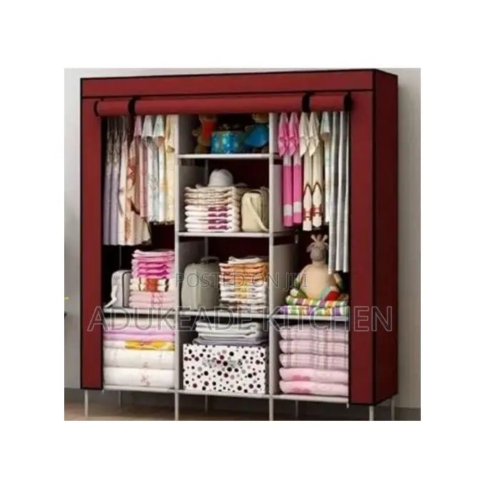 3 Compartment Mobile Fabric Wardrope