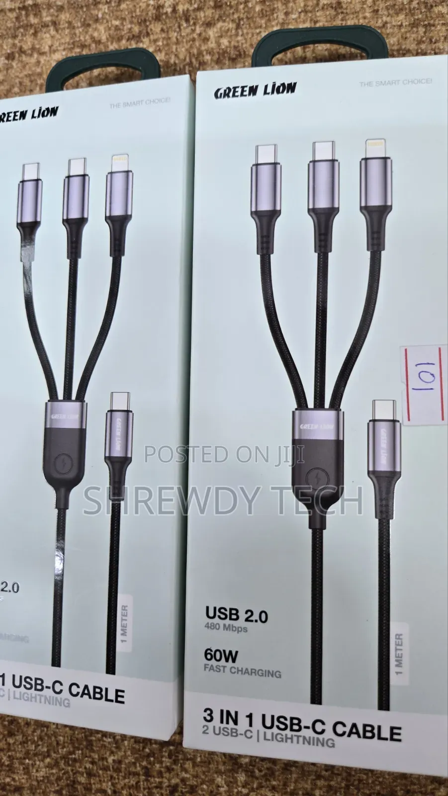 3 IN 1 USB C Cable