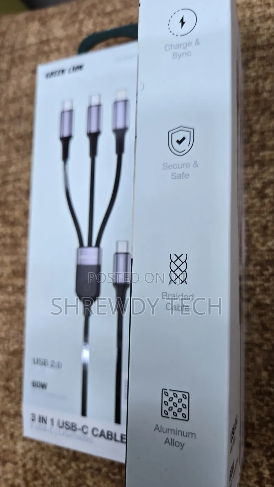 3 IN 1 USB C Cable