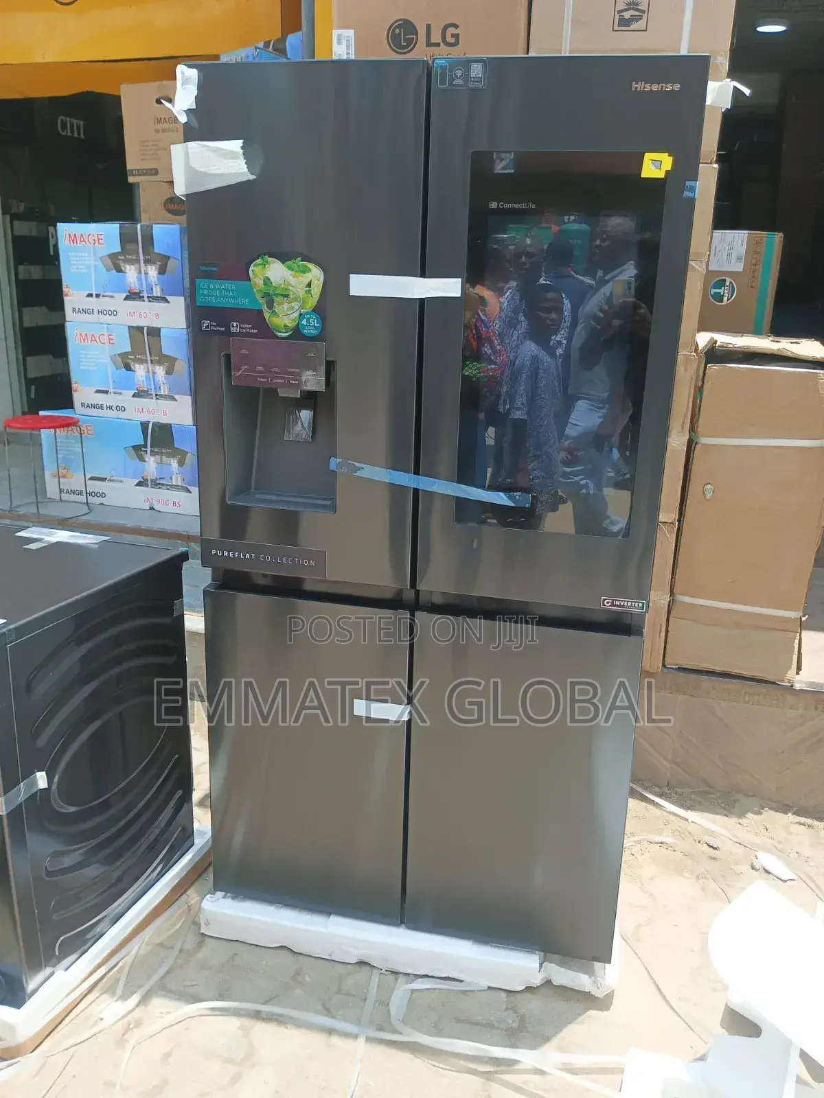 Original Hisense Side by Side Refrigerator 68wc Inverter
