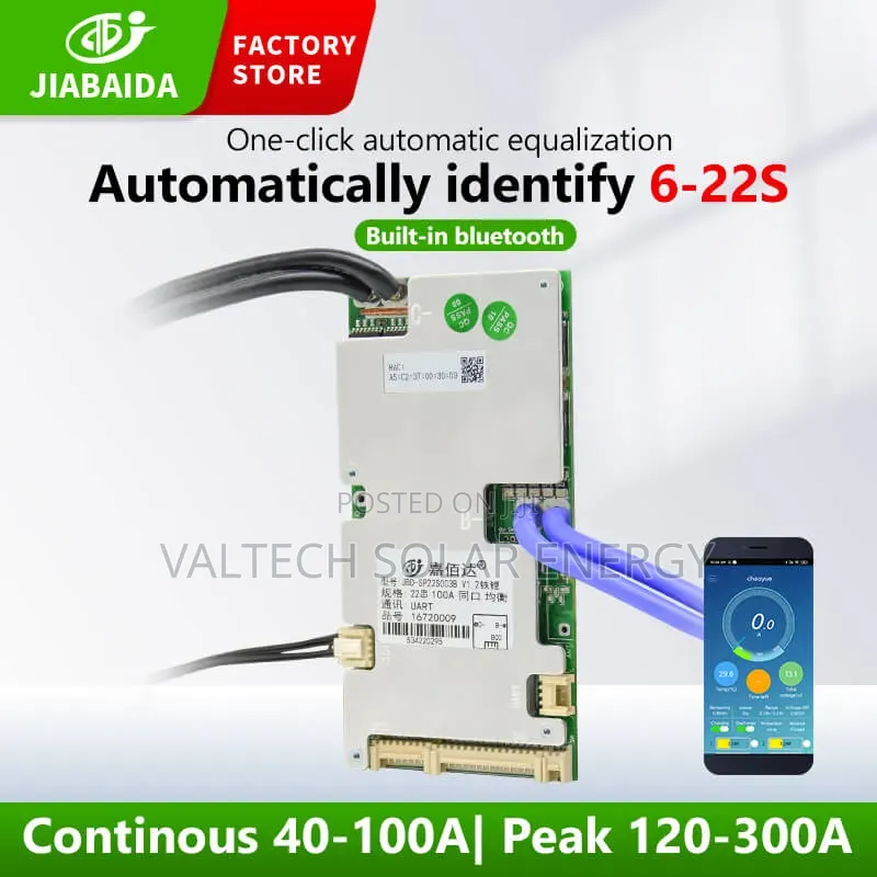 JBD Jiabaida 6s-22s 60a Smart Lithuim Battery BMS