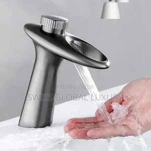 Luxury Gray Basin Mixer Tap. (England Standard)