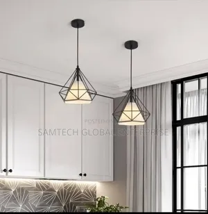 Modern Nordic Diamond Pendant Light – Elegant Minimalist Hanging Lamp