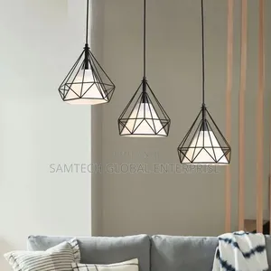 Modern Nordic Diamond Pendant Light – Elegant Minimalist Hanging Lamp