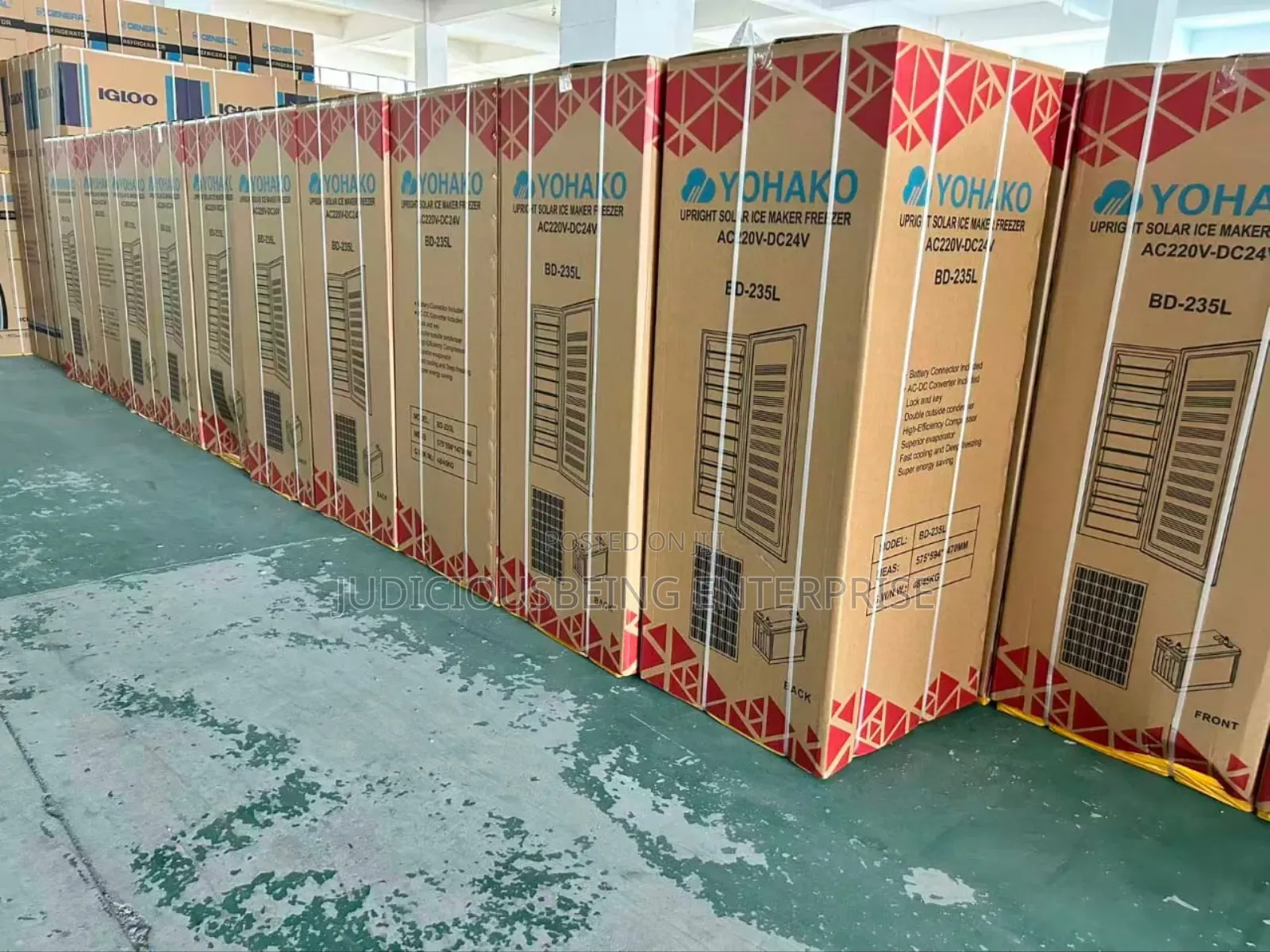 200L 10 Steps Solar Inverter Ice Block Machine