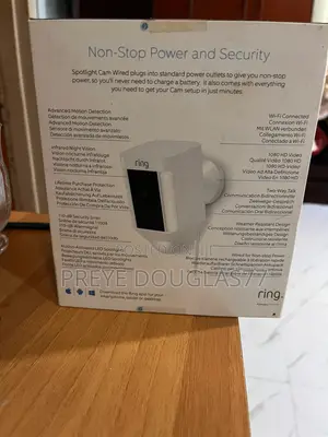 Brand New Ring Spotlight Cam Wired (Outdoor Camera)