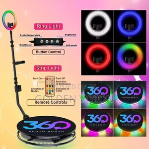 360 Photo Booth Video Motion Rotating Selfie Platform